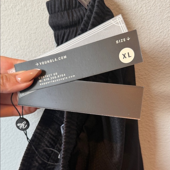 YoungLA Black Athletic Women’s Shorts - Picture 2 of 3